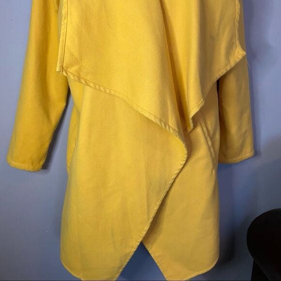 36POINT5 Yellow Mustard Polyester Long Coat - Picture 4 of 11